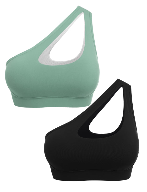 One-Shoulder Bra Beautiful Back Shockproof Running Sports