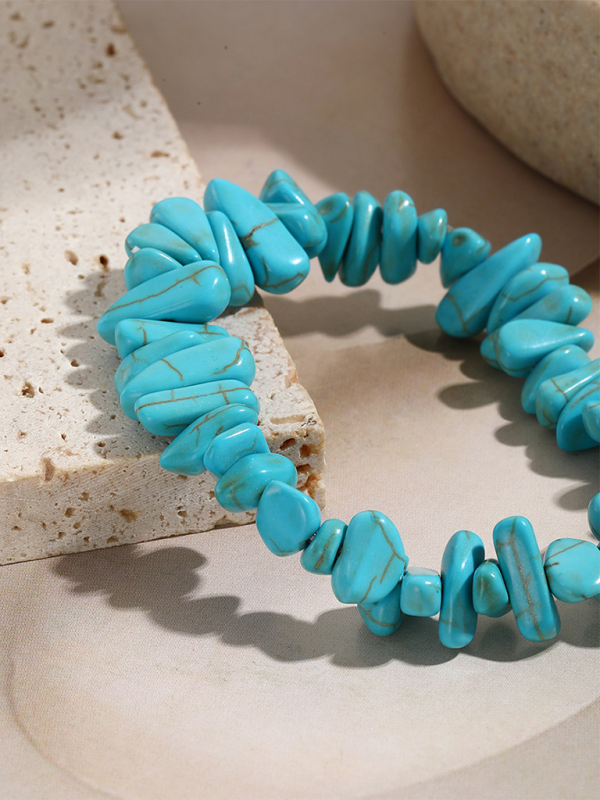 Bohemian Colorful Gravel Bracelet Natural Stone Bracelet