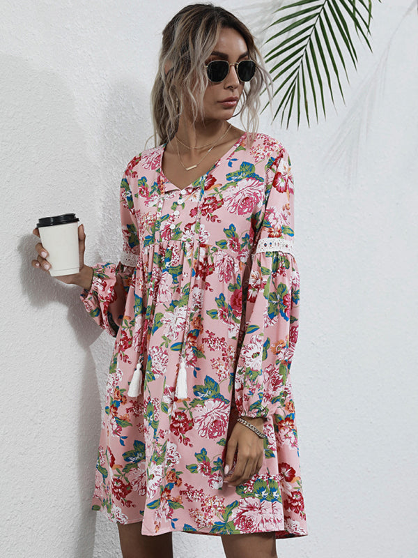 Women's long -sleeved new product fashion and comfortable dress