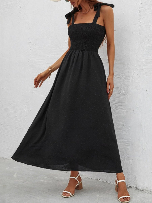 Sexy Slim Dress Sleeveless Sling Print Temperament Women's Long Dress
