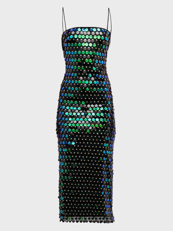 Women's beaded strapless party long dress