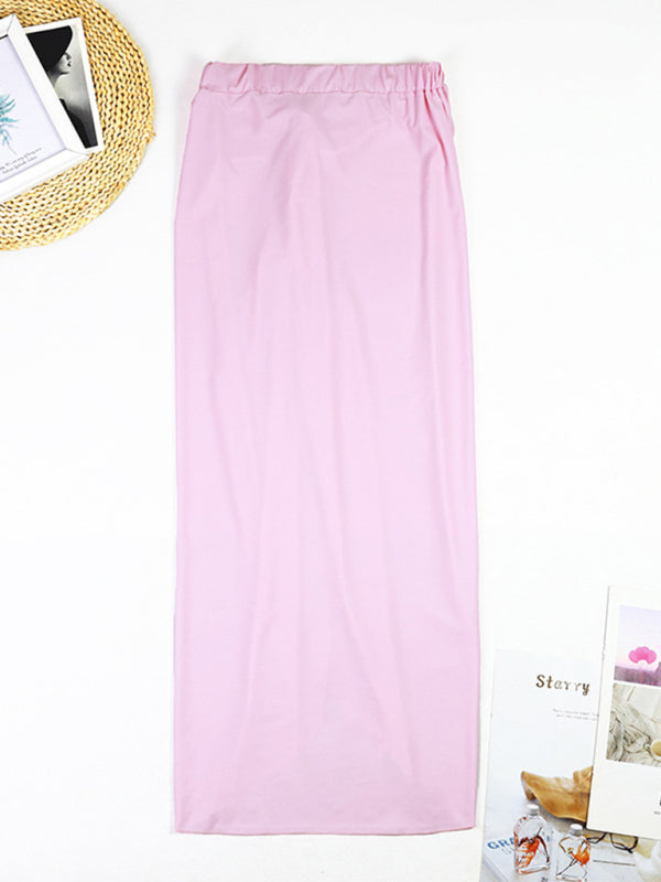 New swimsuit color matching sexy hollow seaside resort swimsuit/wrap skirt