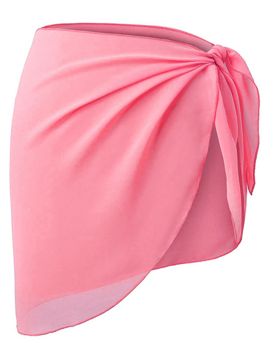 Women's Bikini Cover Up Shirt Beach Wrap Dress Chiffon Skirt Apron