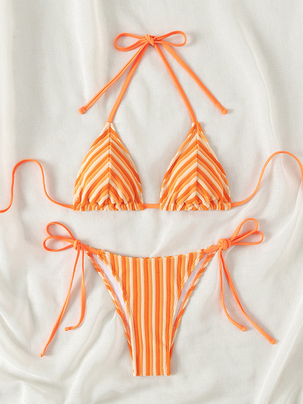 Halter neck bikini summer beach vacation swimsuit