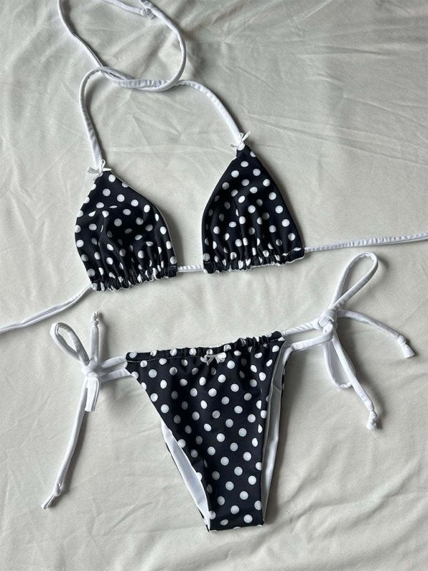 New style bikini sexy triangle soft bag drawstring bikini women's swimsuit